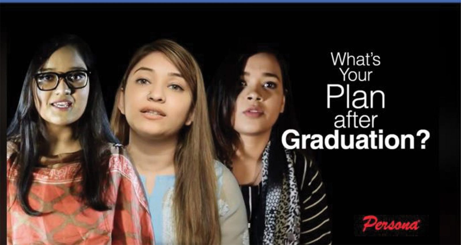 Three university students in the Persona Balance for Better film